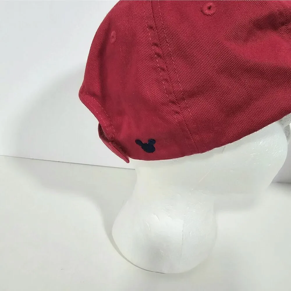 Disney Mickey‎ Mouse All Star #28 Baseball Hat Youth Size Large Red Adjustable